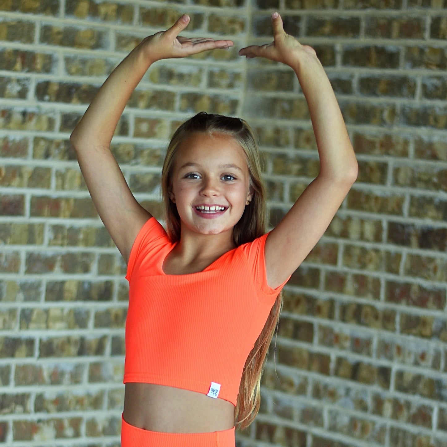 ORANGE Cap Sleeve Crop (Top Only)