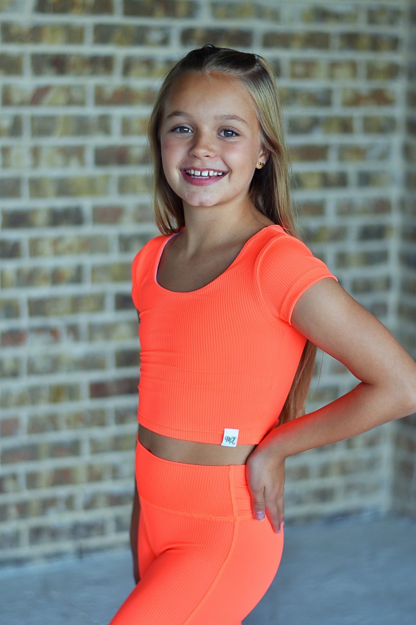 ORANGE Cap Sleeve Crop (Top Only)