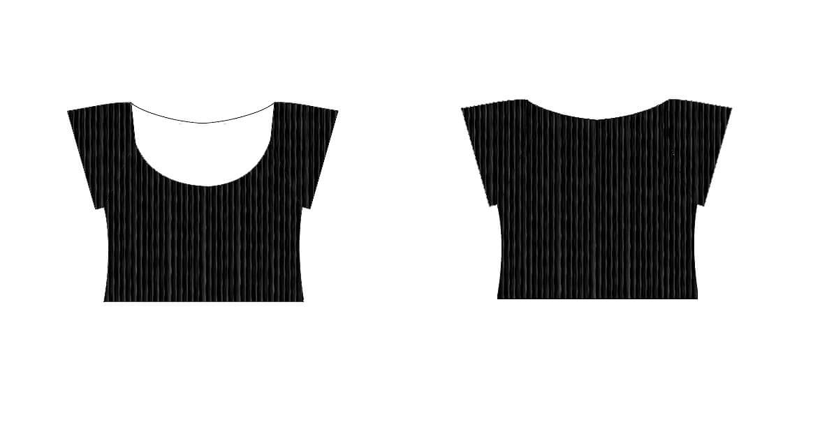 Ribbed Cap Sleeve Top - Black