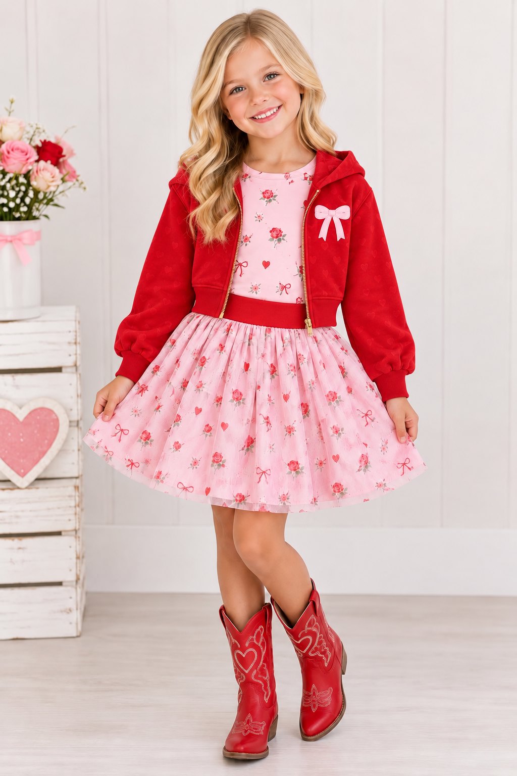 Bows & Hearts Skort (only) Preorder (LOVE27)