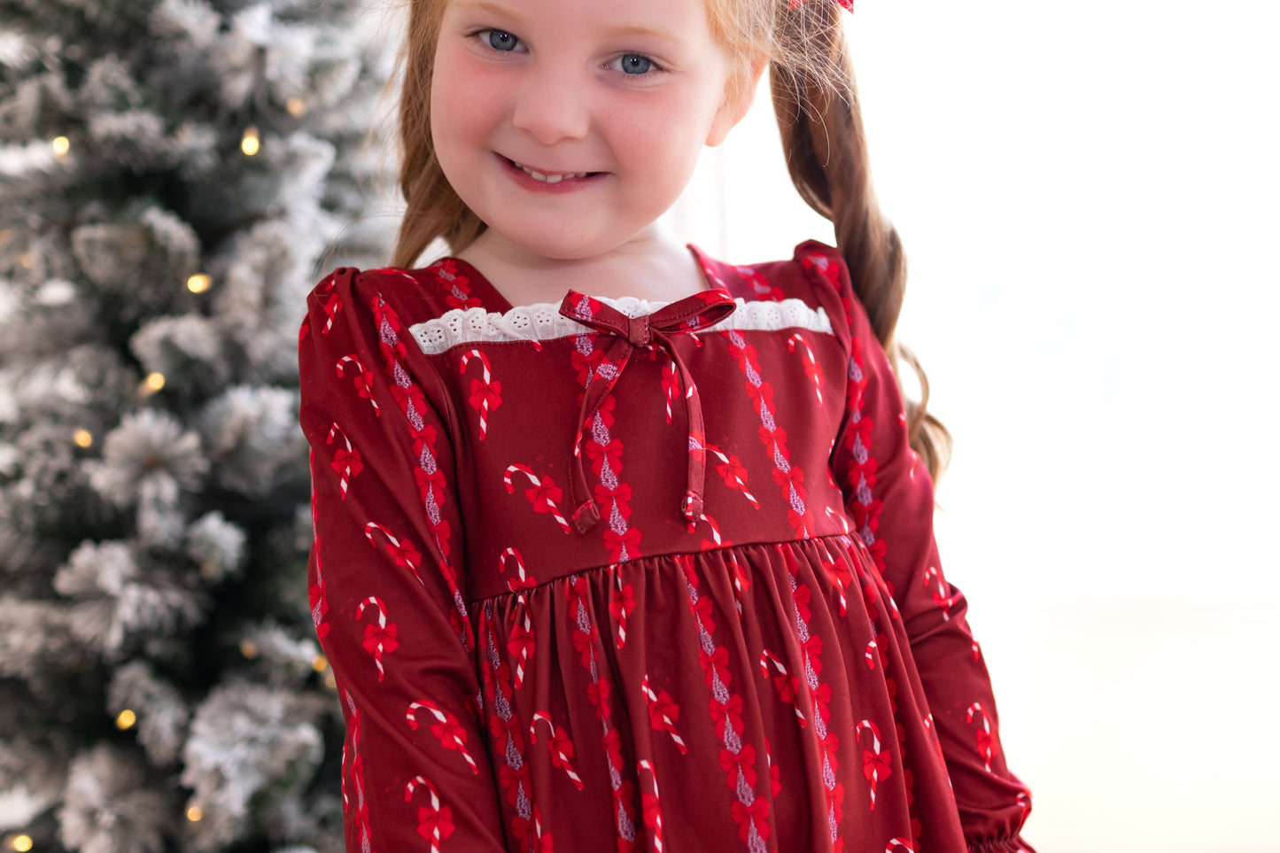 Maxi gown Candy Cane Bows Set Preorder (FH26)