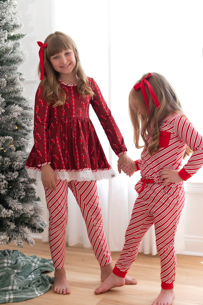 Unisex Adult and Kid Candy Cane Stripes Set Preorder (FH26)
