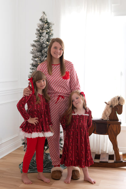 Unisex Adult and Kid Candy Cane Stripes Set Preorder (FH26)