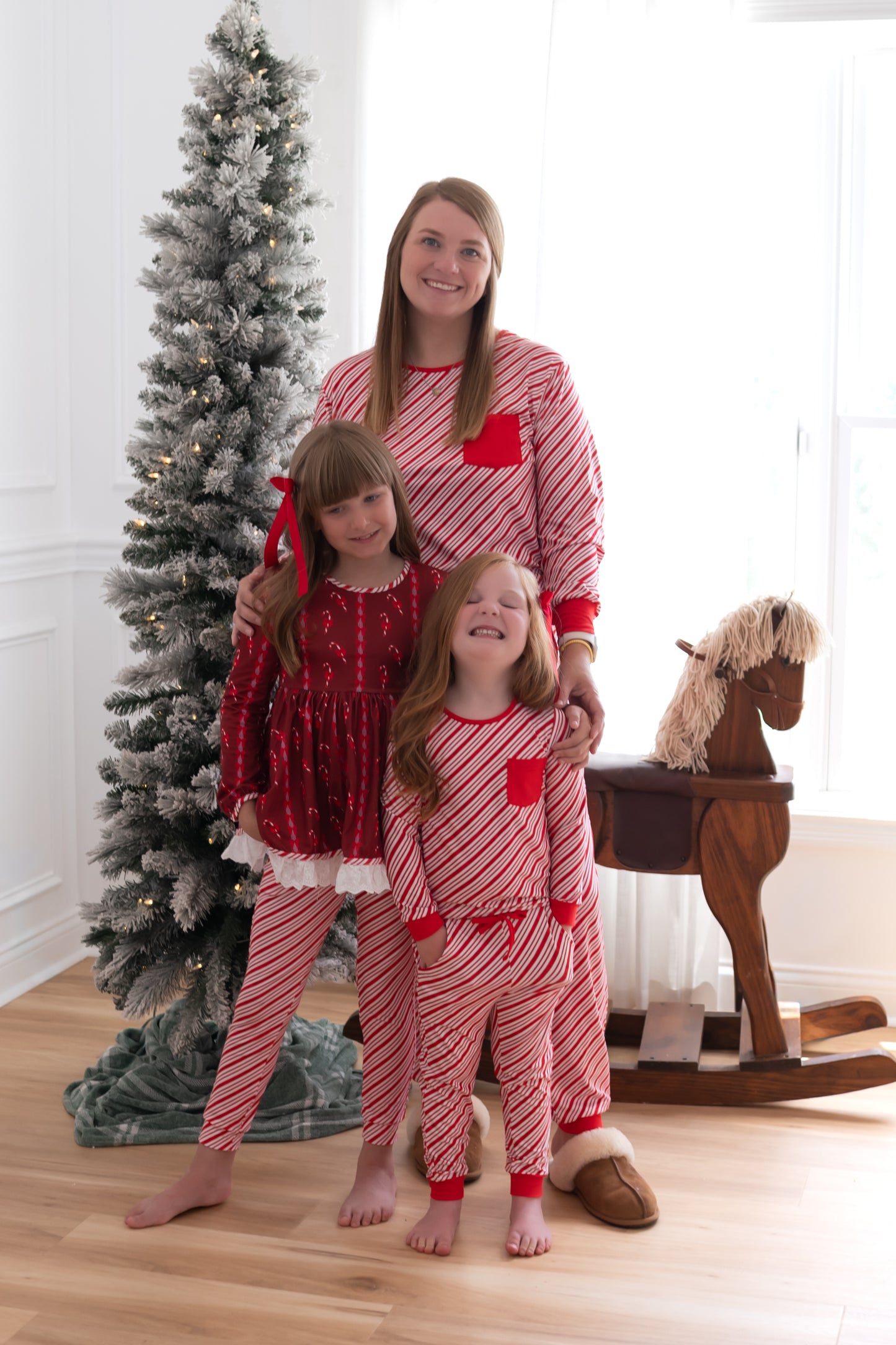 Unisex Adult and Kid Candy Cane Stripes Set Preorder (FH26)