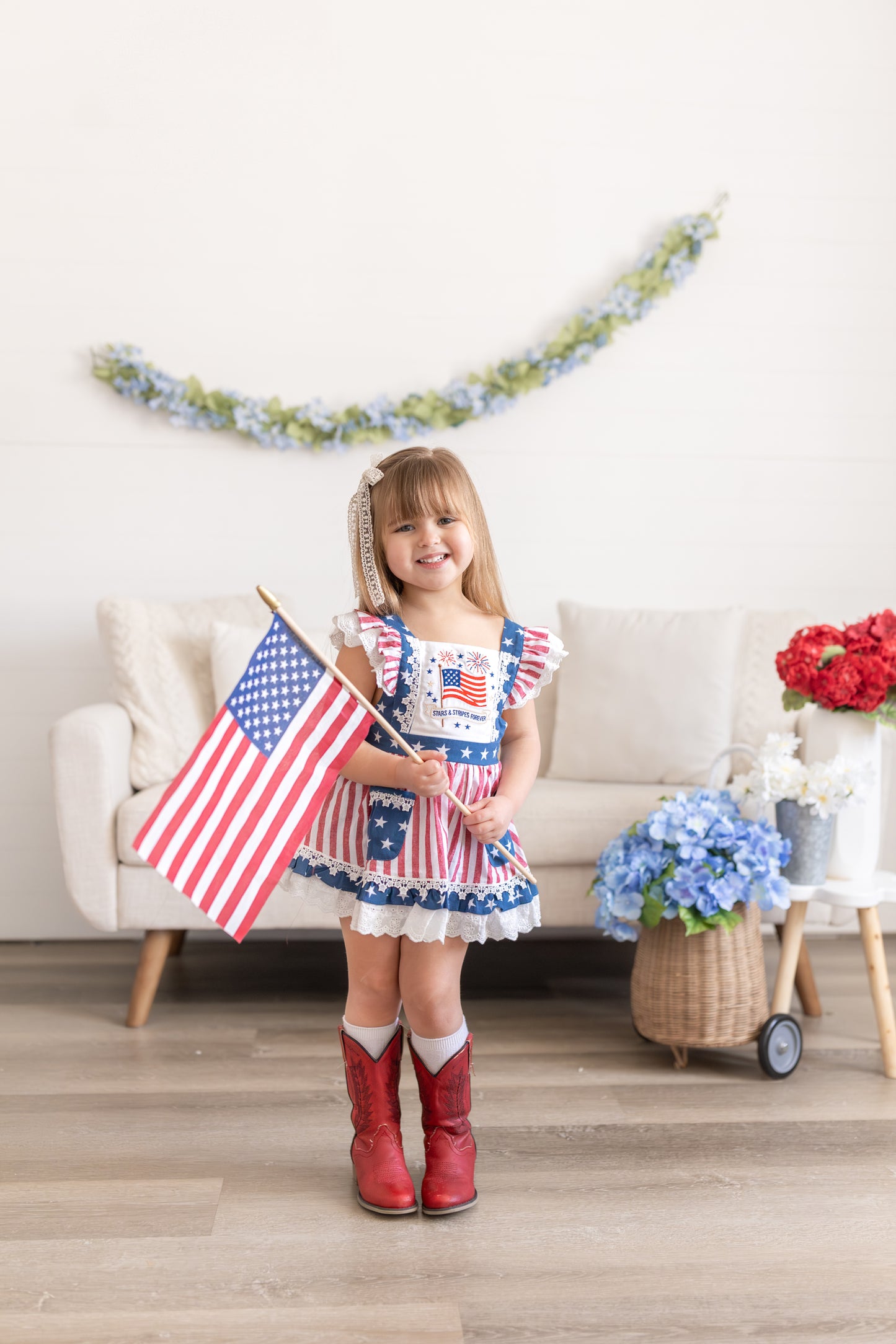 Millie Pinafore Set RWB '26 Preorder