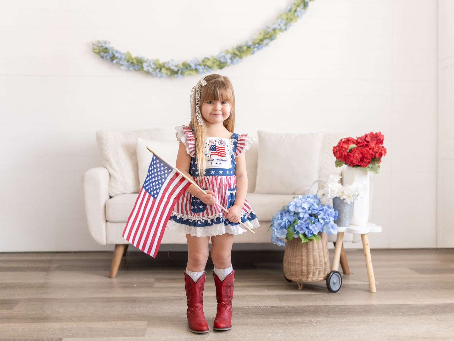 Millie Pinafore Set RWB '26 Preorder