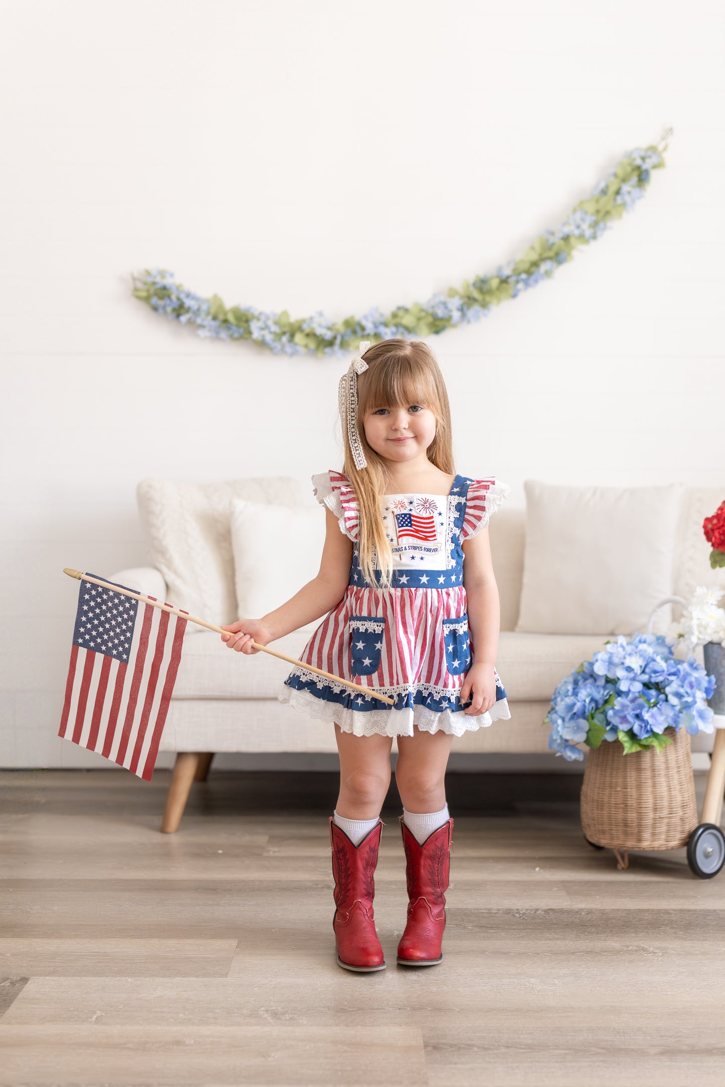 Millie Pinafore Set RWB '26 Preorder