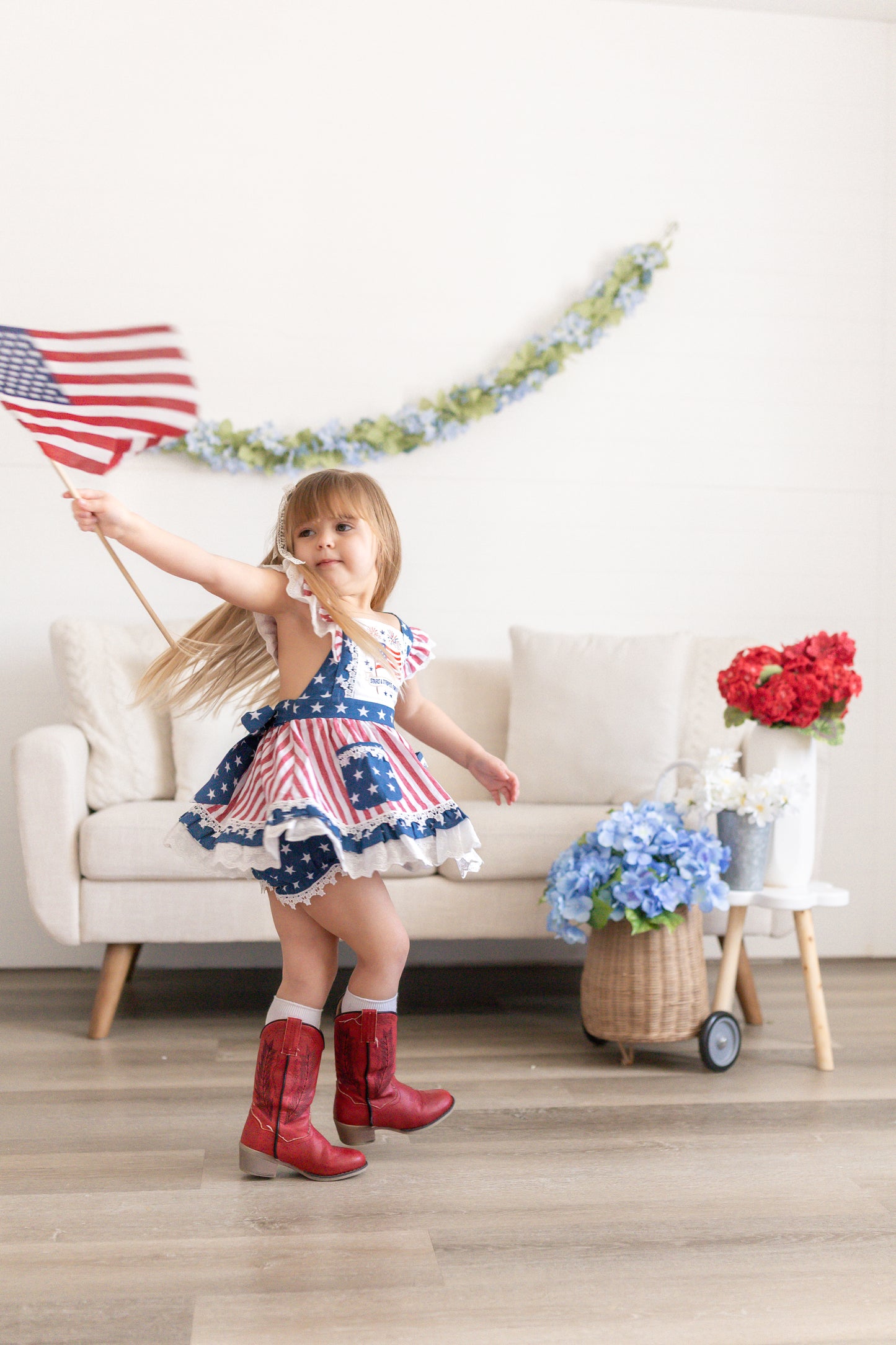 Millie Pinafore Set RWB '26 Preorder