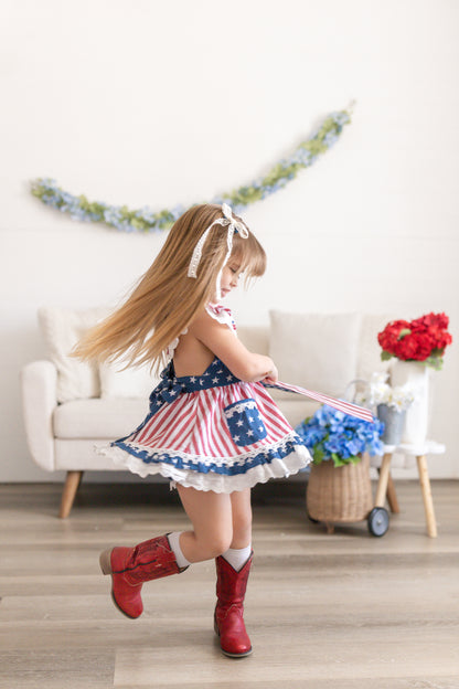 Millie Pinafore Set RWB '26 Preorder