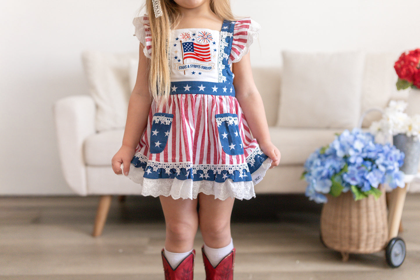 Millie Pinafore Set RWB '26 Preorder