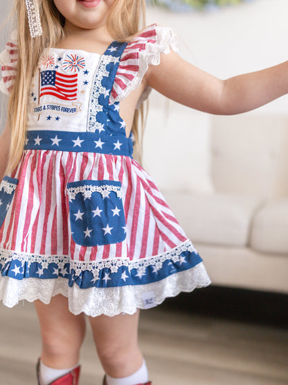 Millie Pinafore Set RWB '26 Preorder