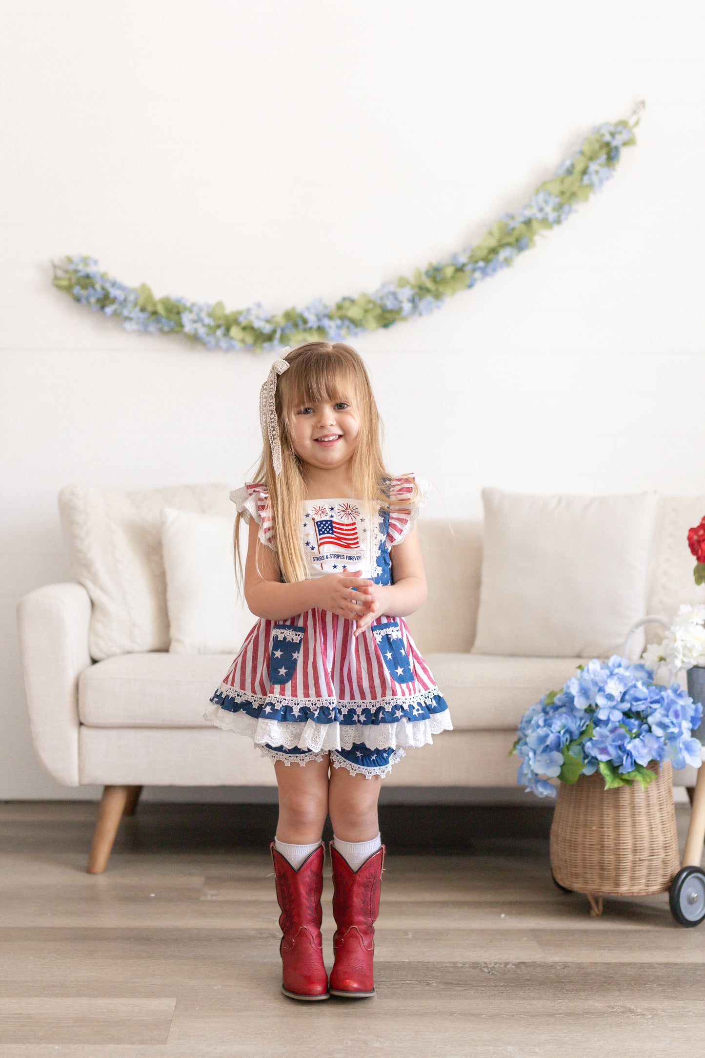 Millie Pinafore Set RWB '26 Preorder