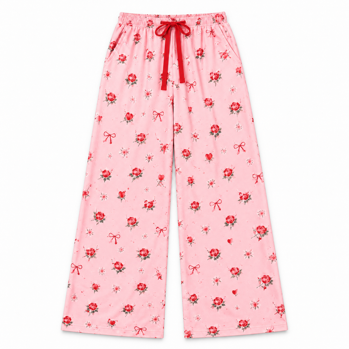 Bows & Hearts Wide Legged Flare Pants Preorder (LOVE27)