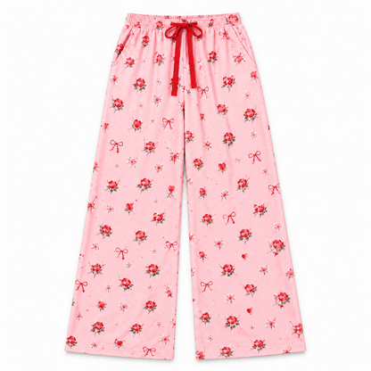 Bows & Hearts Wide Legged Flare Pants Preorder (LOVE27)