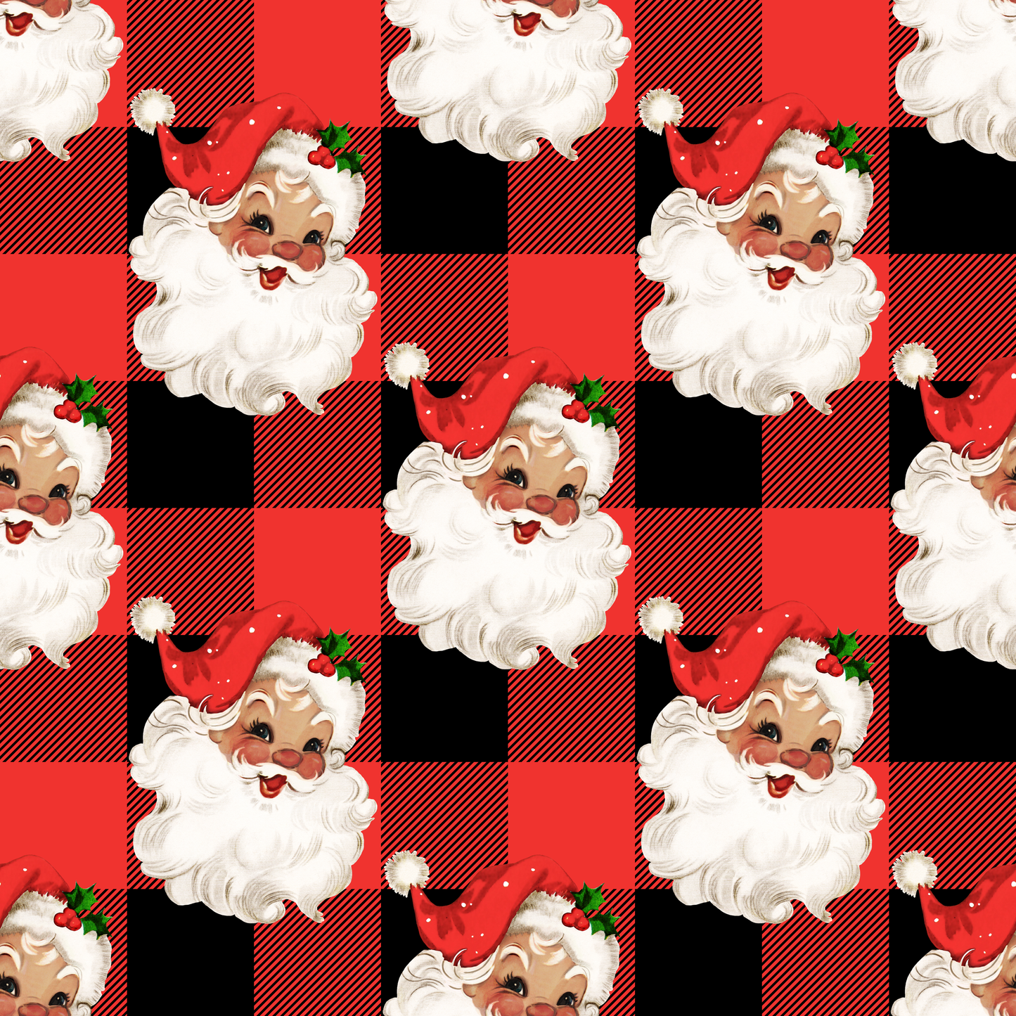 Buffalo Plaid Santa Ruby Presale