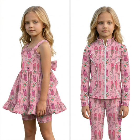 Girly Pop Athletic Collection (Tunic or Jacket Sets)