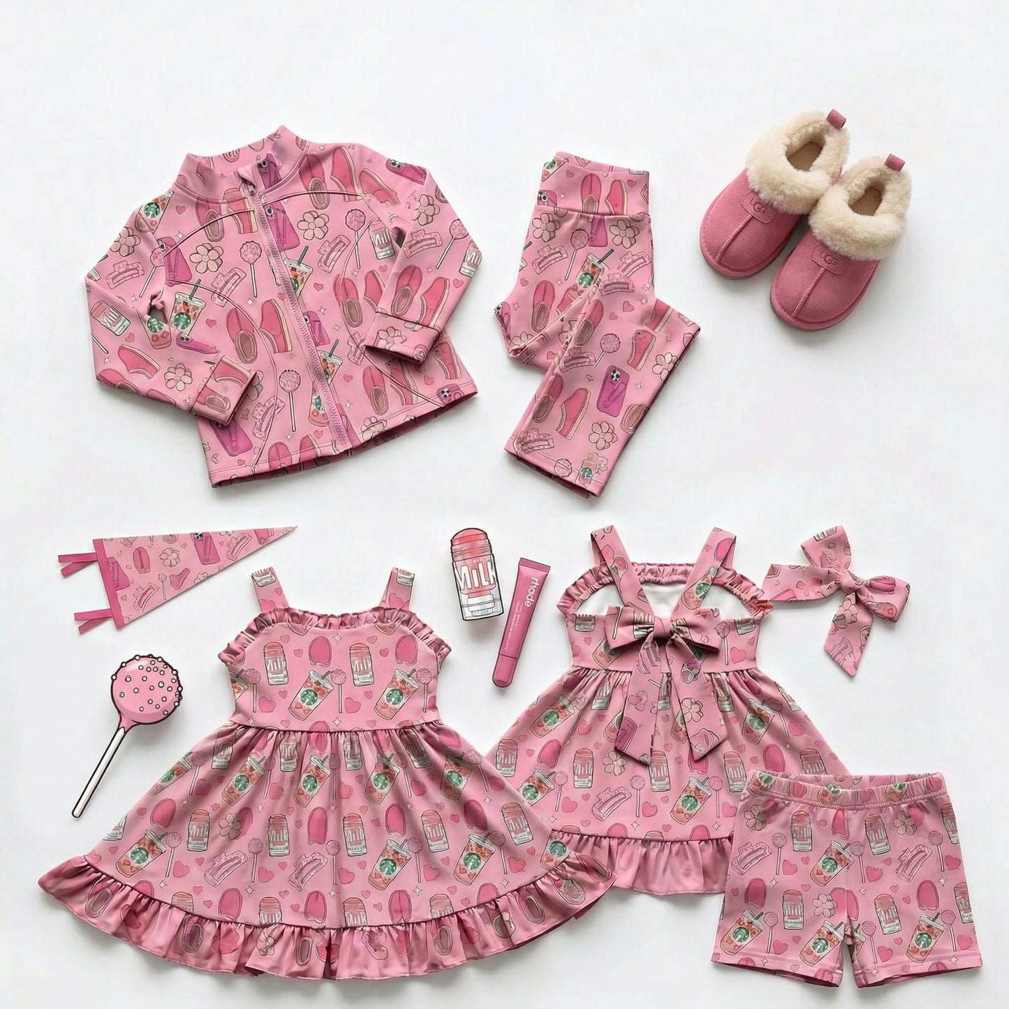 Girly Pop Athletic Collection (Tunic or Jacket Sets)