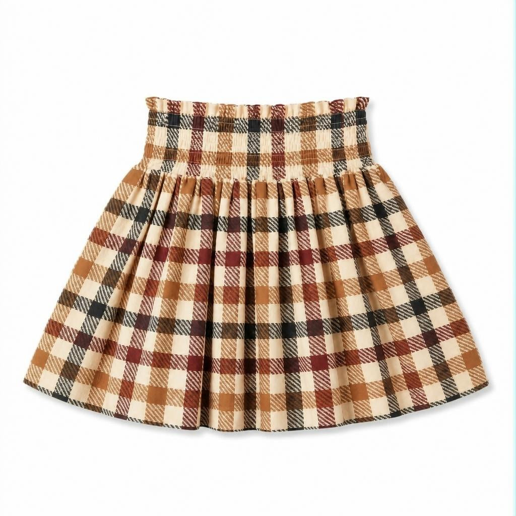 Knit Plaid Skorts Fall Separates Preorder (3 options)