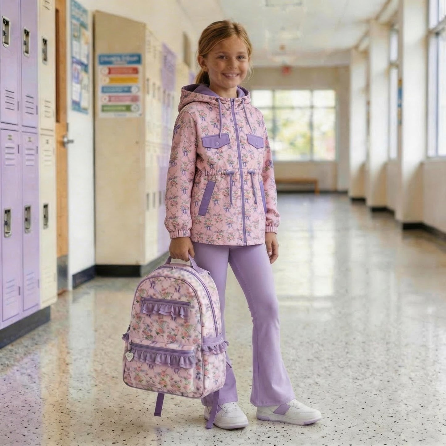 Bows & Roses Rain Coat Preorder