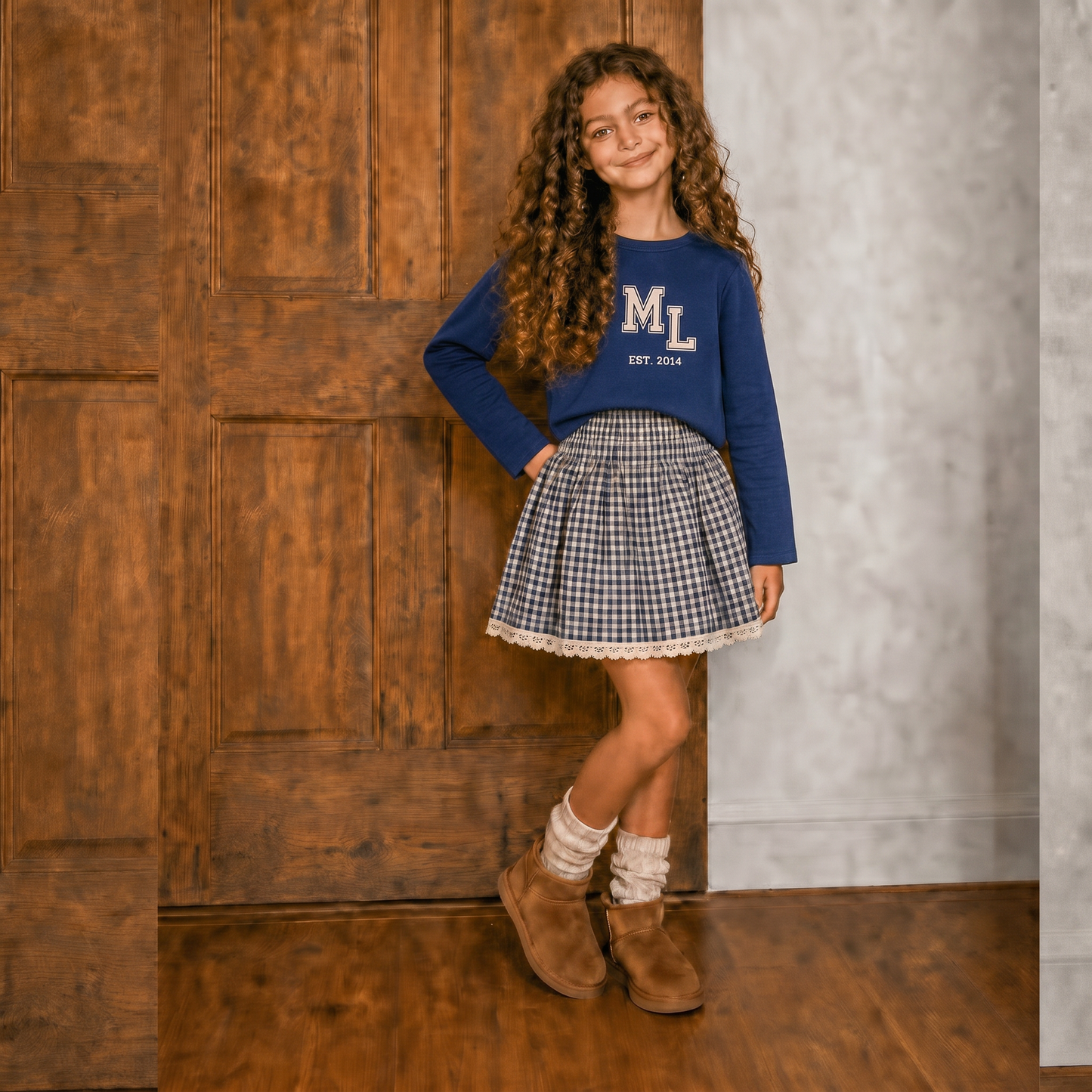 Boxy Shirts-long or short sleeve (Pumpkins & Gingham Preorder)