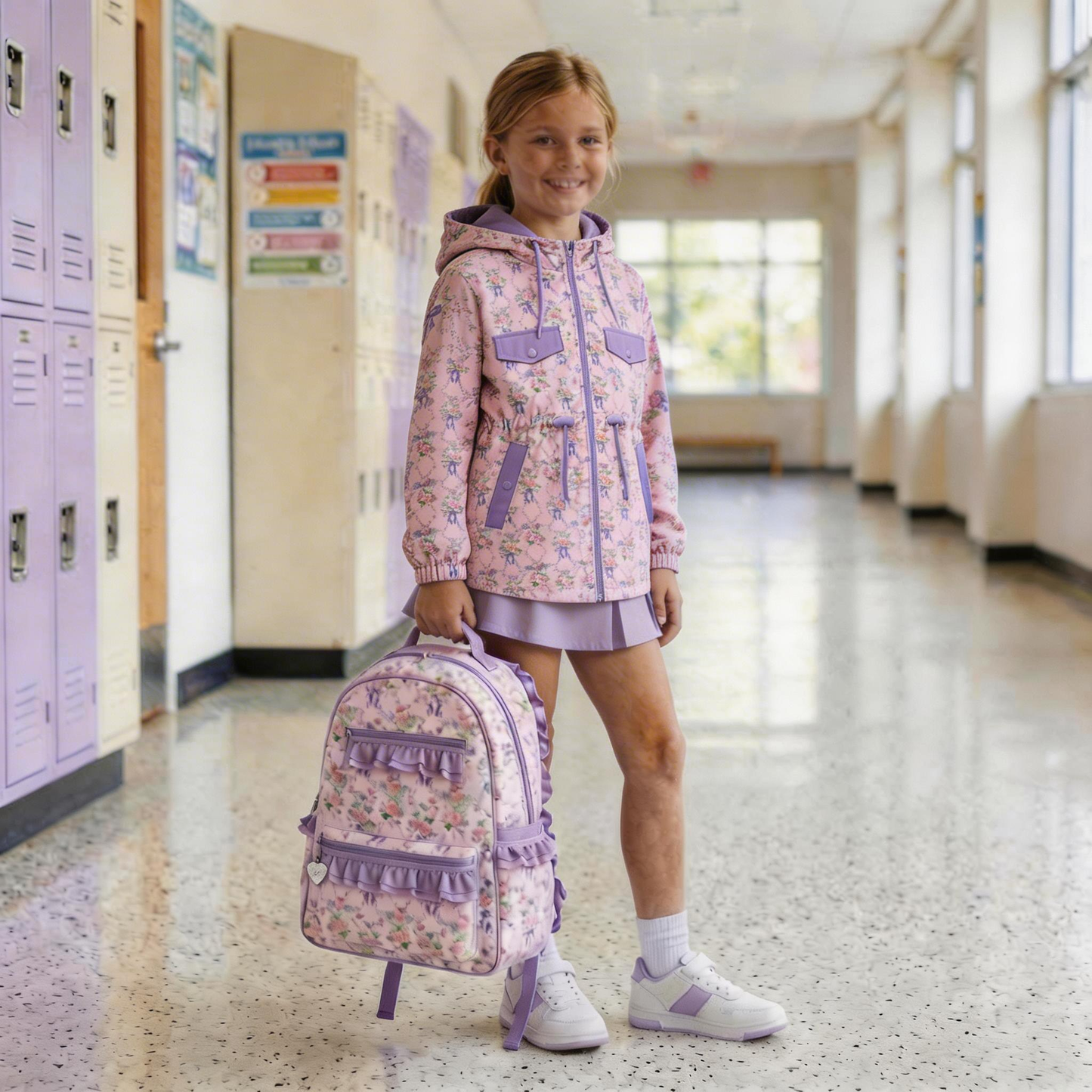 Bows & Roses Rain Coat Preorder