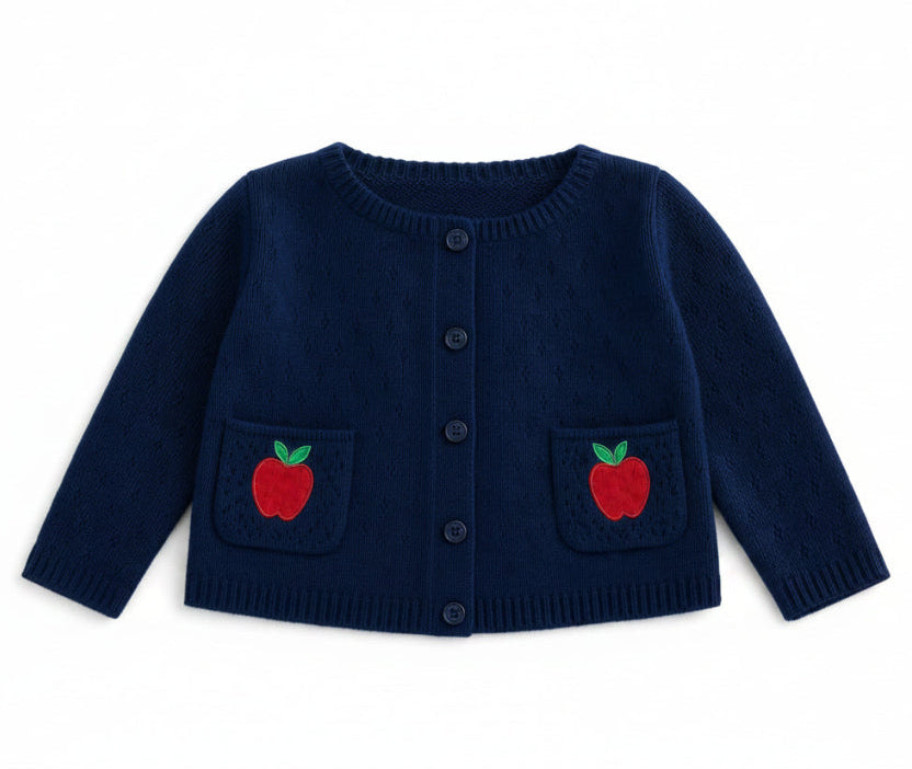 Apple Collection Pointelle Apple Cardigan Preorder