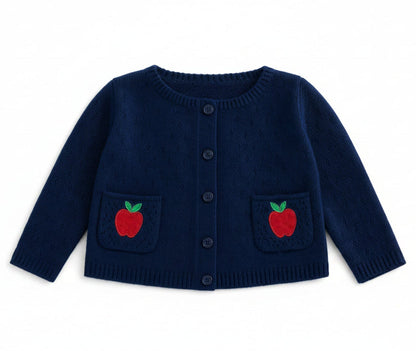 Apple Collection Pointelle Apple Cardigan Preorder