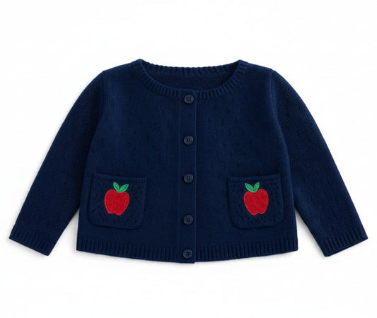 Apple Collection Pointelle Apple Cardigan Preorder