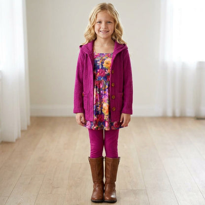 Signature Long Hooded Cardis (girls and women sizes)) Preorder (FTF26)