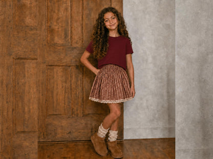 Gingham Skorts (Pumpkins & Gingham Preorder)