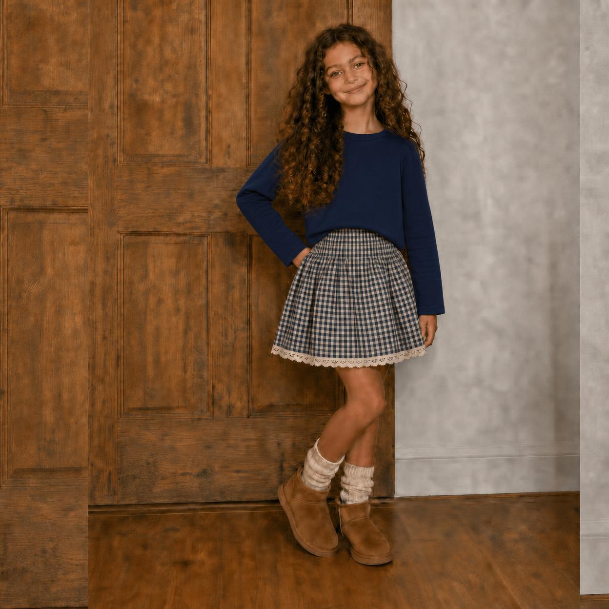Gingham Skorts (Pumpkins & Gingham Preorder)