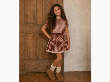 Boxy Shirts-long or short sleeve (Pumpkins & Gingham Preorder)