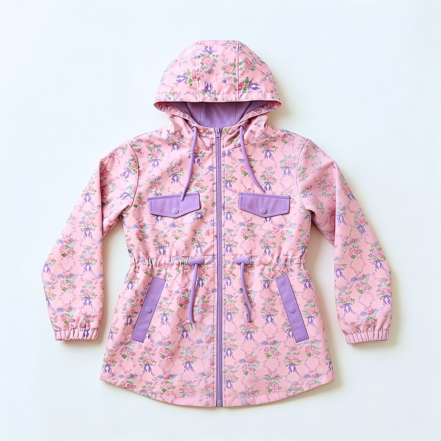 Bows & Roses Rain Coat Preorder