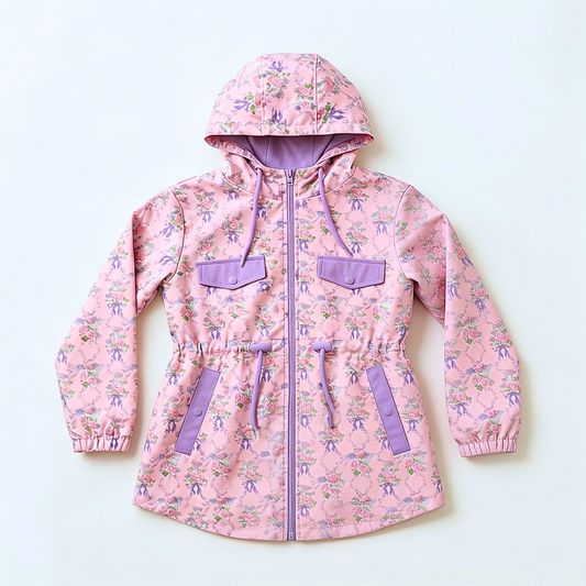 Bows & Roses Rain Coat Preorder