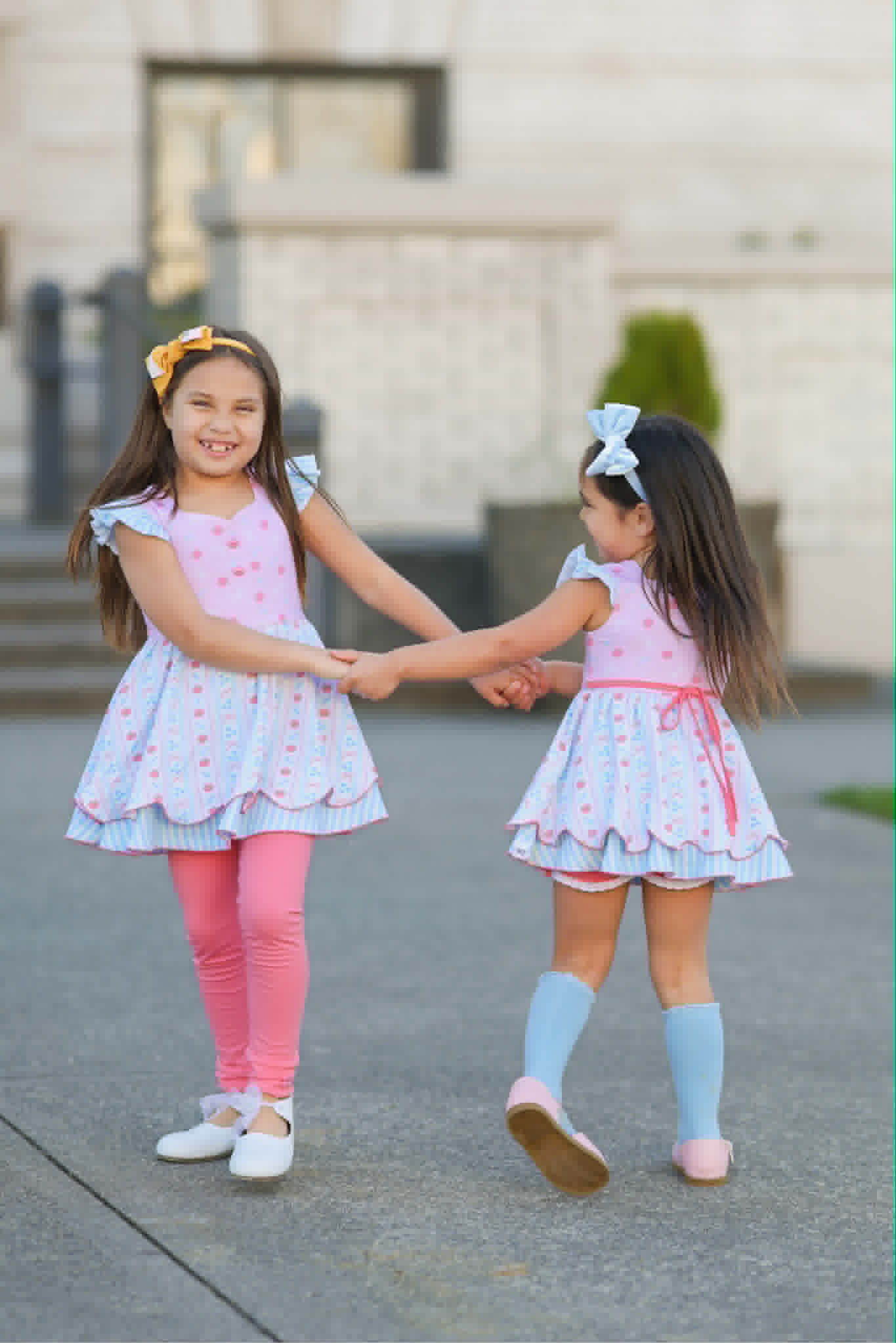 BTS Pastel Bows&Apples Sammy 3 Piece Tunic set