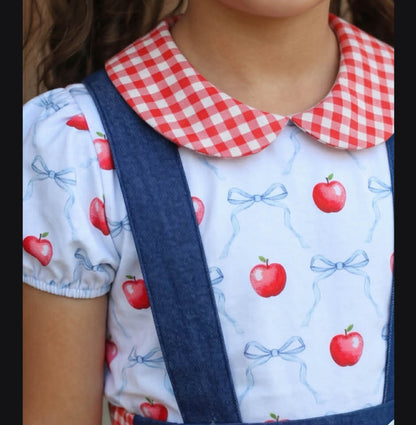 Apple Collection Gingham Collar Shirt Presale