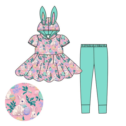 LPK Bunny Hooded tunic set