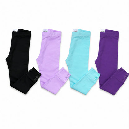 Spooky Cotton Leggings (black, lavender, mint, purple)