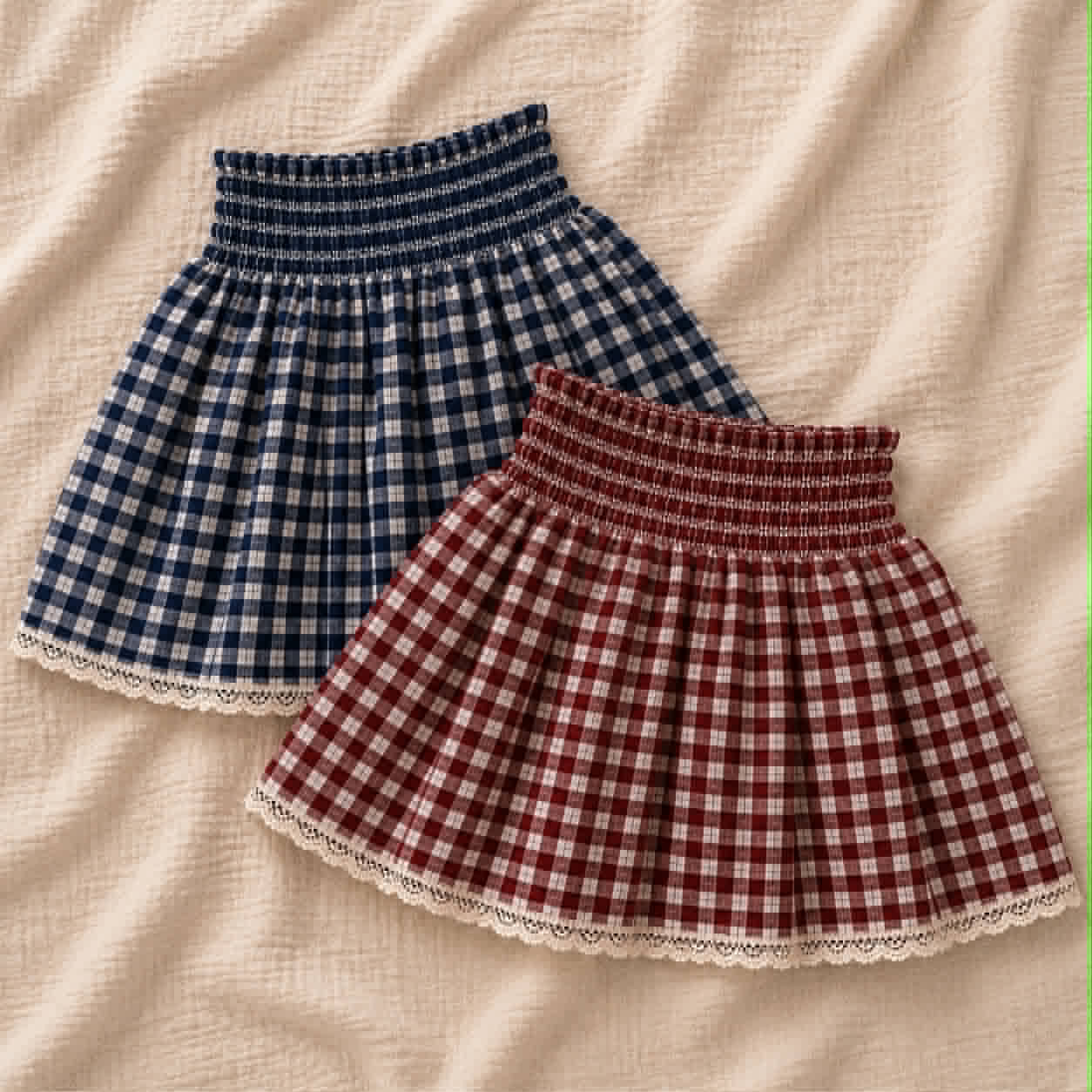 Gingham Skorts (Pumpkins & Gingham Preorder)