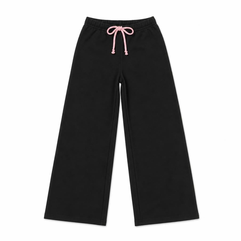 Spooky Preorder WIDE leg black leggings