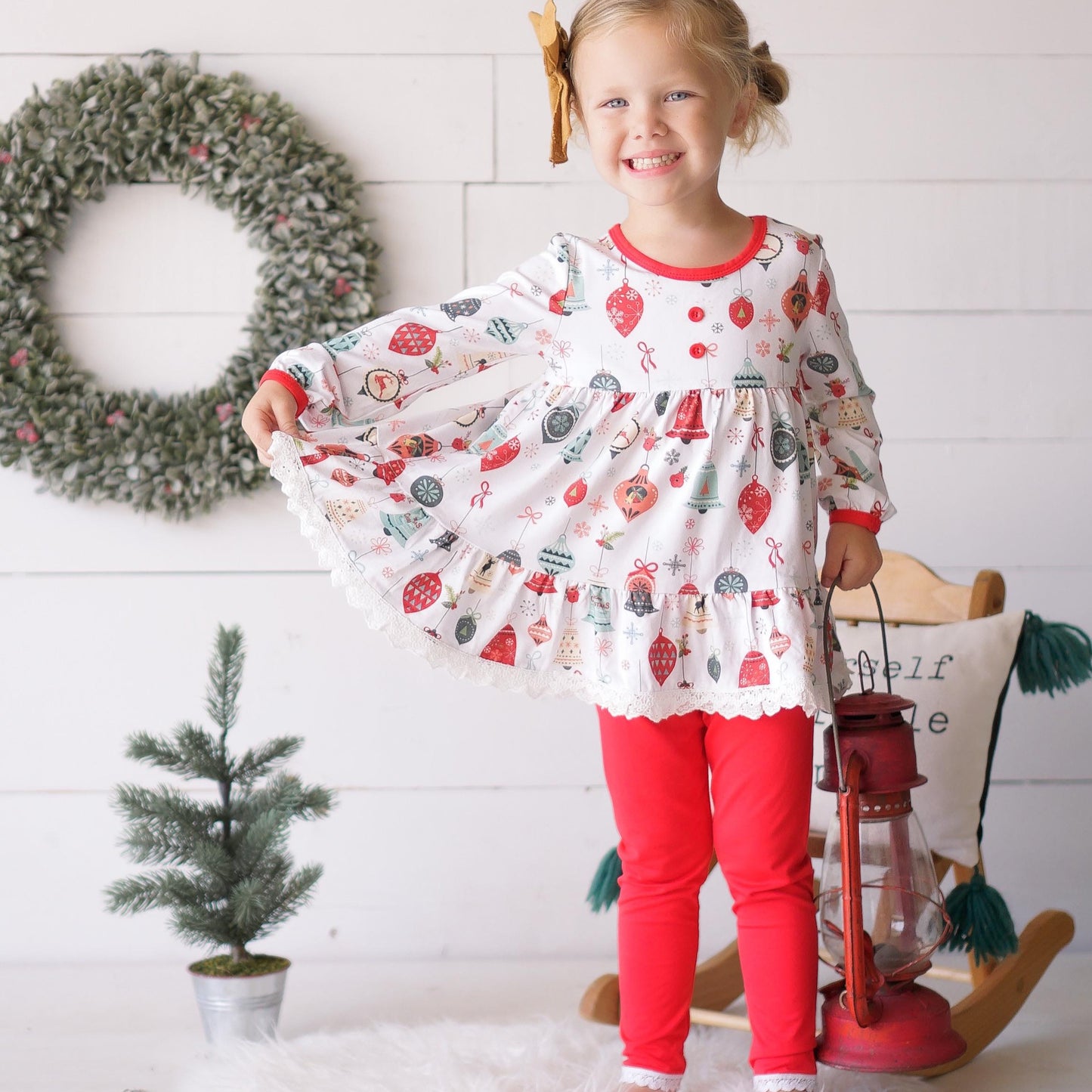 Vintage Ornament Tunic Set (Bamboo)