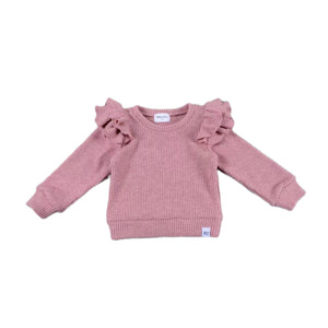 Mauve Pink Flutter Sweater