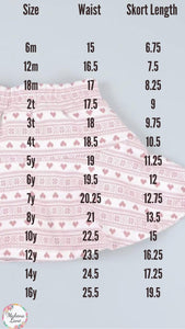 Fair Isle Heart and Mauve Sweater Skorts