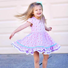 Load image into Gallery viewer, Candy Hearts Ruby Twirl and Skirted Romper