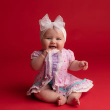 Load image into Gallery viewer, Candy Hearts Ruby Twirl and Skirted Romper