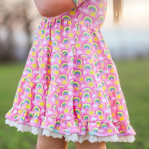 Rainbow Twirl with ombre shorties/bloomers