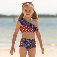 Load image into Gallery viewer, Paisley Star Two Piece Swim