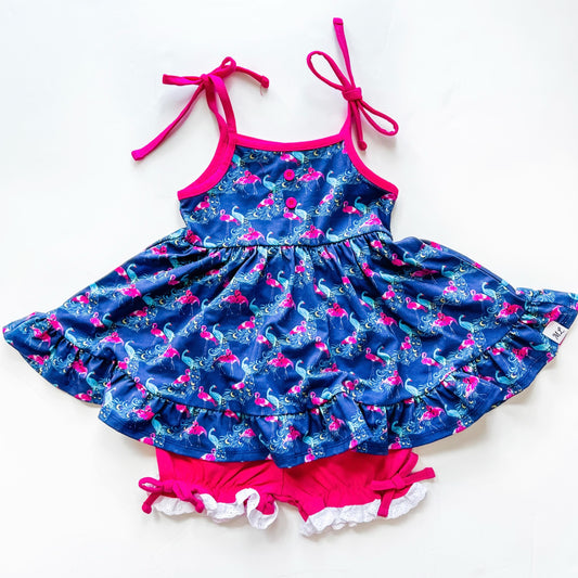 Flamingo Peacock set