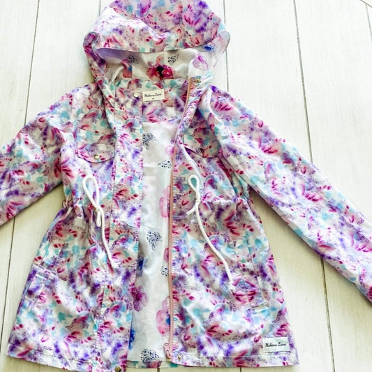 Purple Splash Raincoat (Size 12M and 7 only)