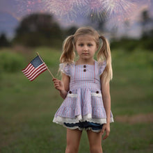 Load image into Gallery viewer, Striped Millie Set {Freedom Collection} (12m and 12yr left)